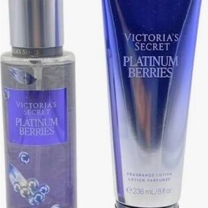 Victoria's Secret Platinum Berries Fragrance Lotion/Mist Set